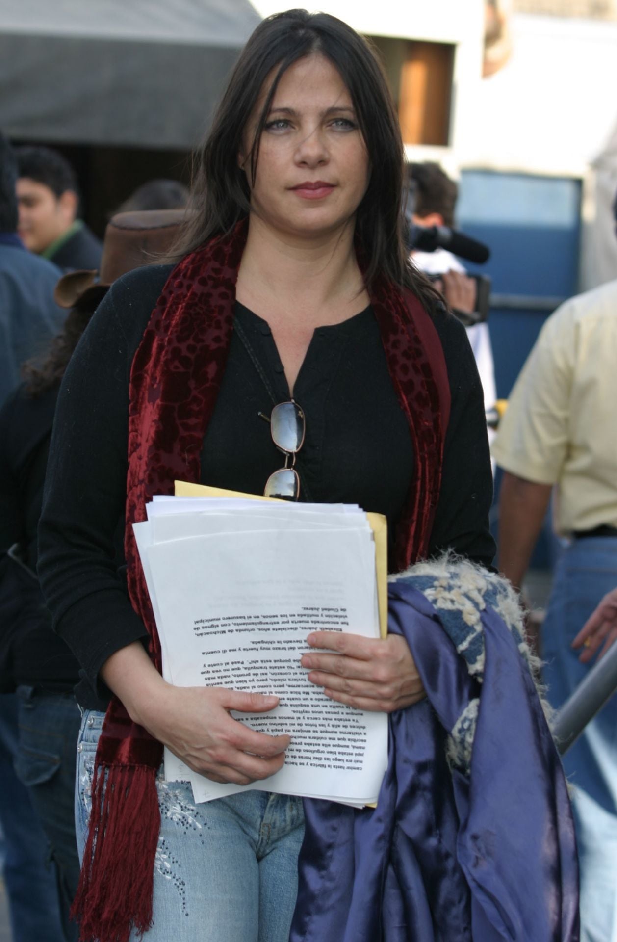Ana Colchero en protesta contra los feminicidios en México.