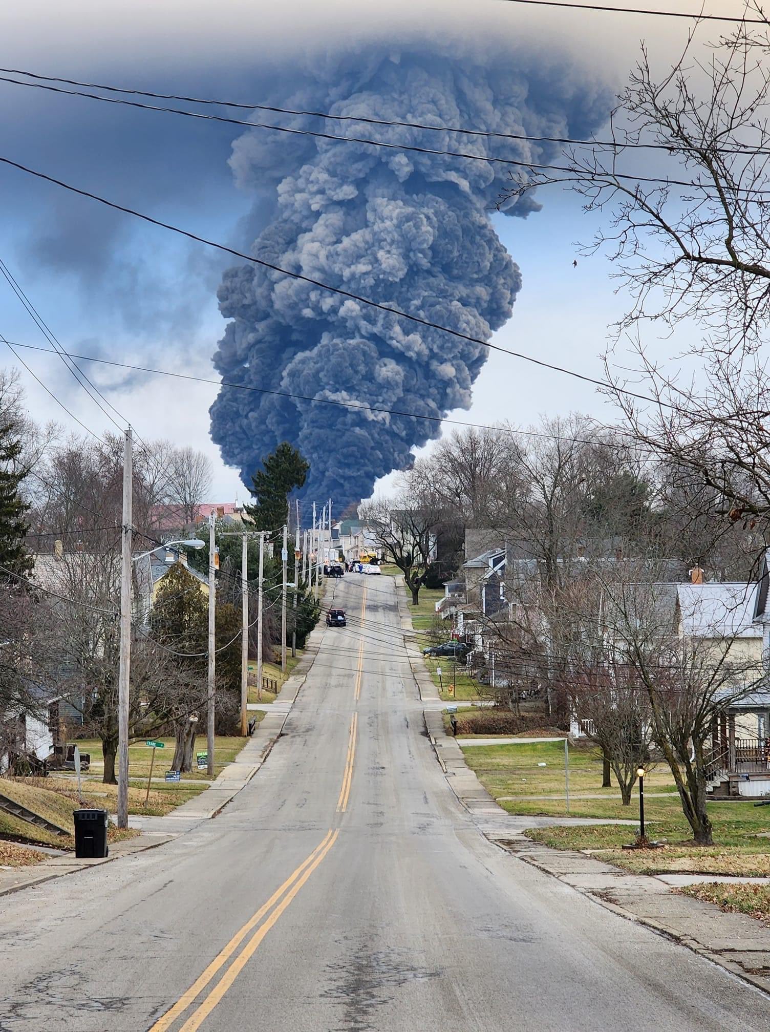 Nube tóxica de Ohio, Estados Unidos