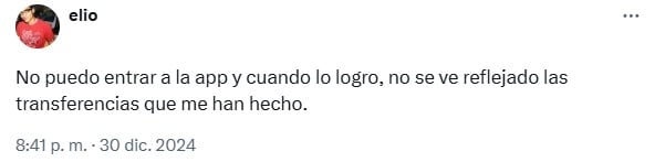 Fallas app BBVA 30 de diciembre 2024
