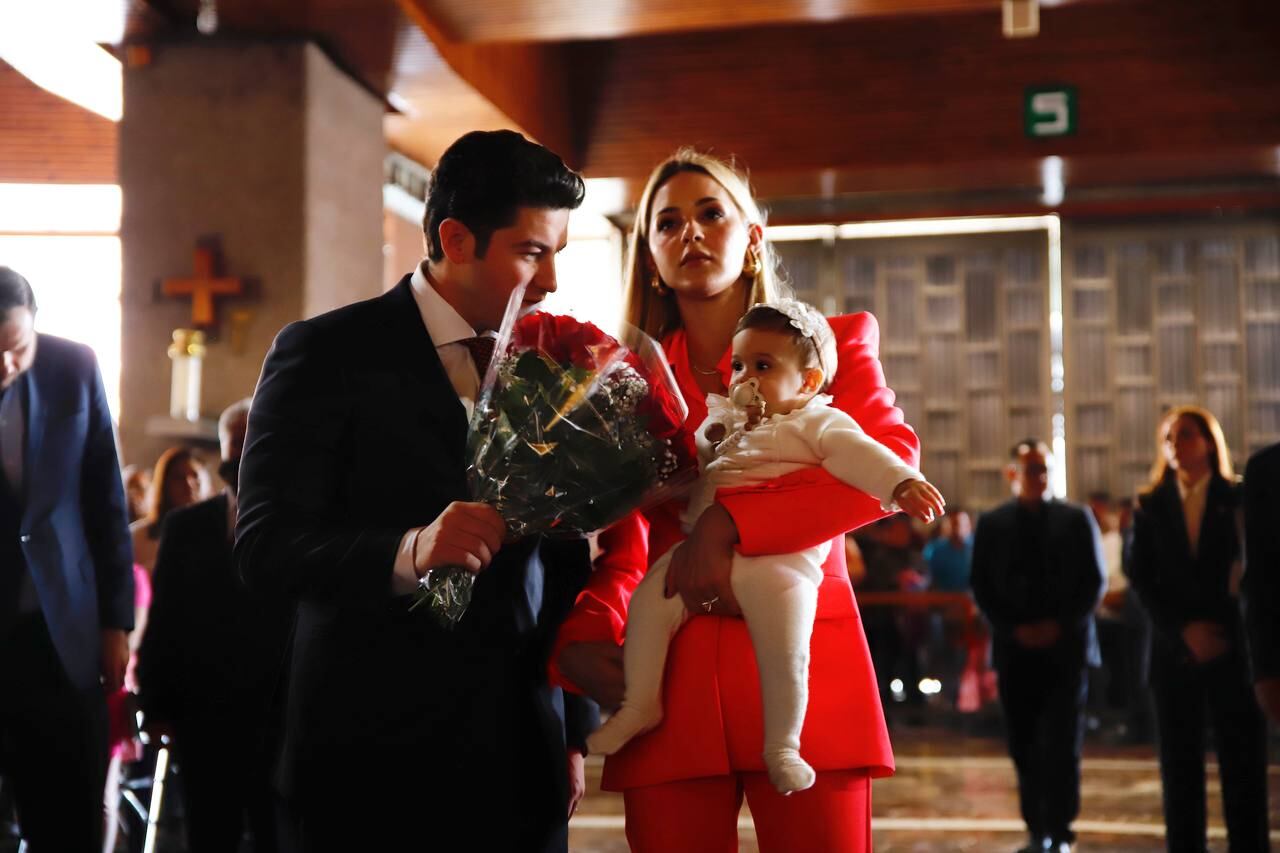 Samuel García y su familia visitaron la Basílica de Guadalupe para agradecer y "encomendarse para lo que viene"