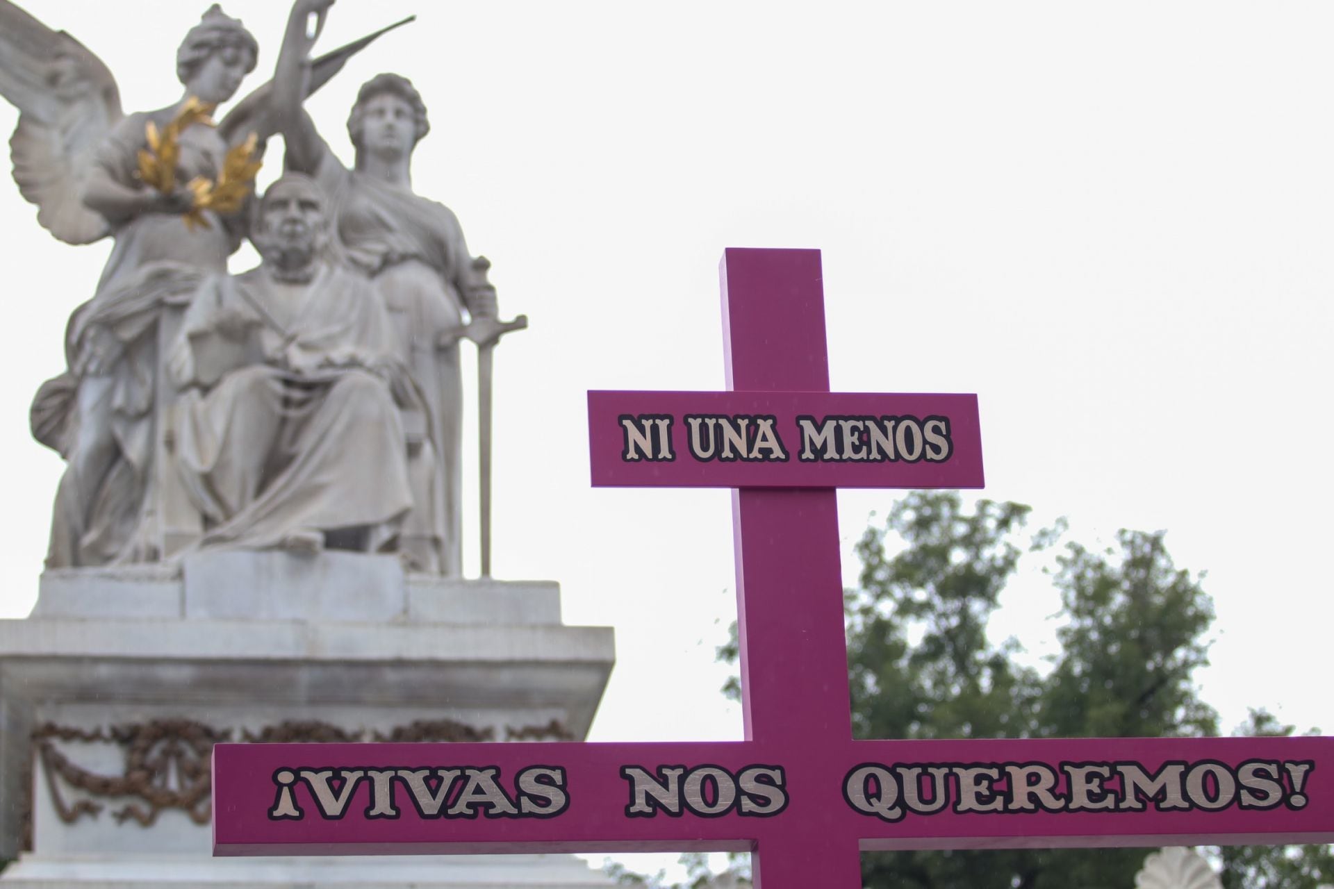Protesta contra feminicidios en México
