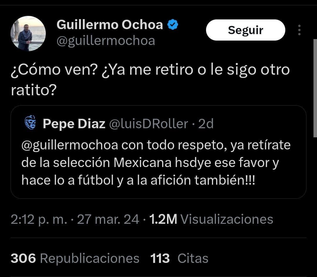 Confunden a Memo Ochoa con periodista.