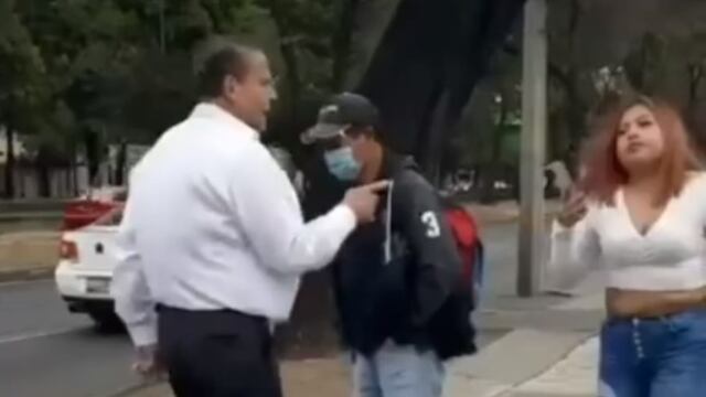 Alfredo Adame pelea en la calle con pareja