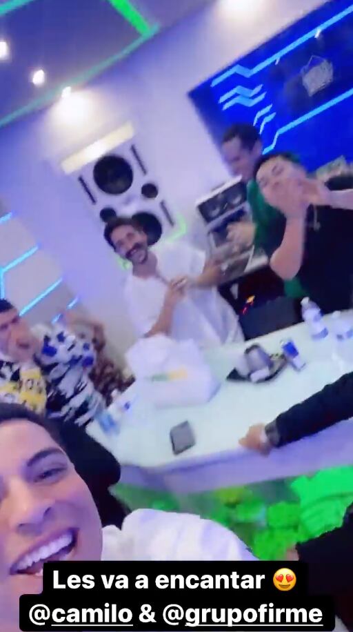 Camilo se reúne con Grupo Firme