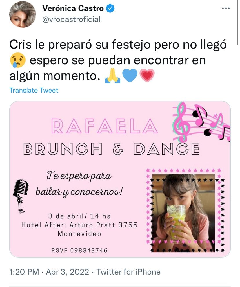 Tuit, Verónica Castro