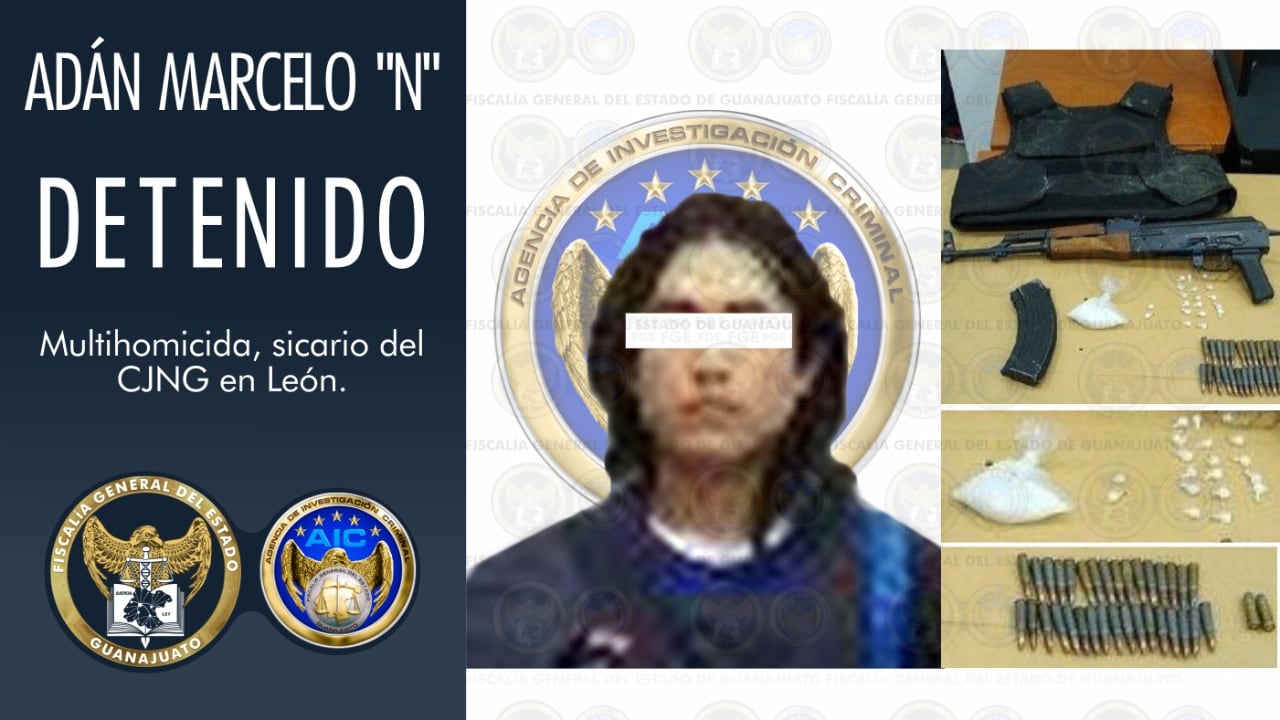 Capturan en Guanajuato a 'el Chelito', sicario del CJNG con 13 órdenes de aprehensión