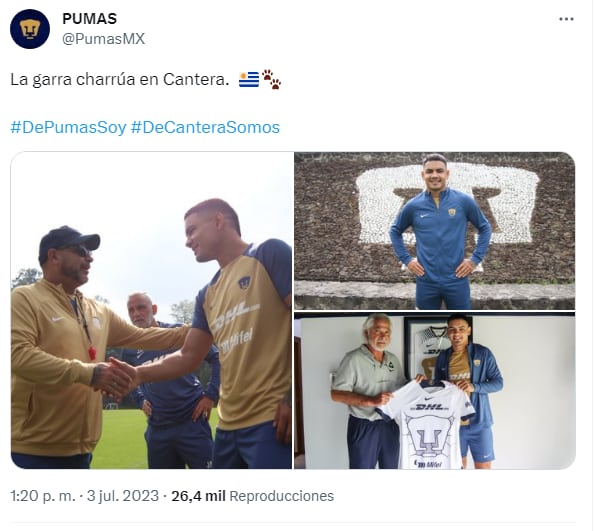 El Toro Fernández, jugador de Pumas