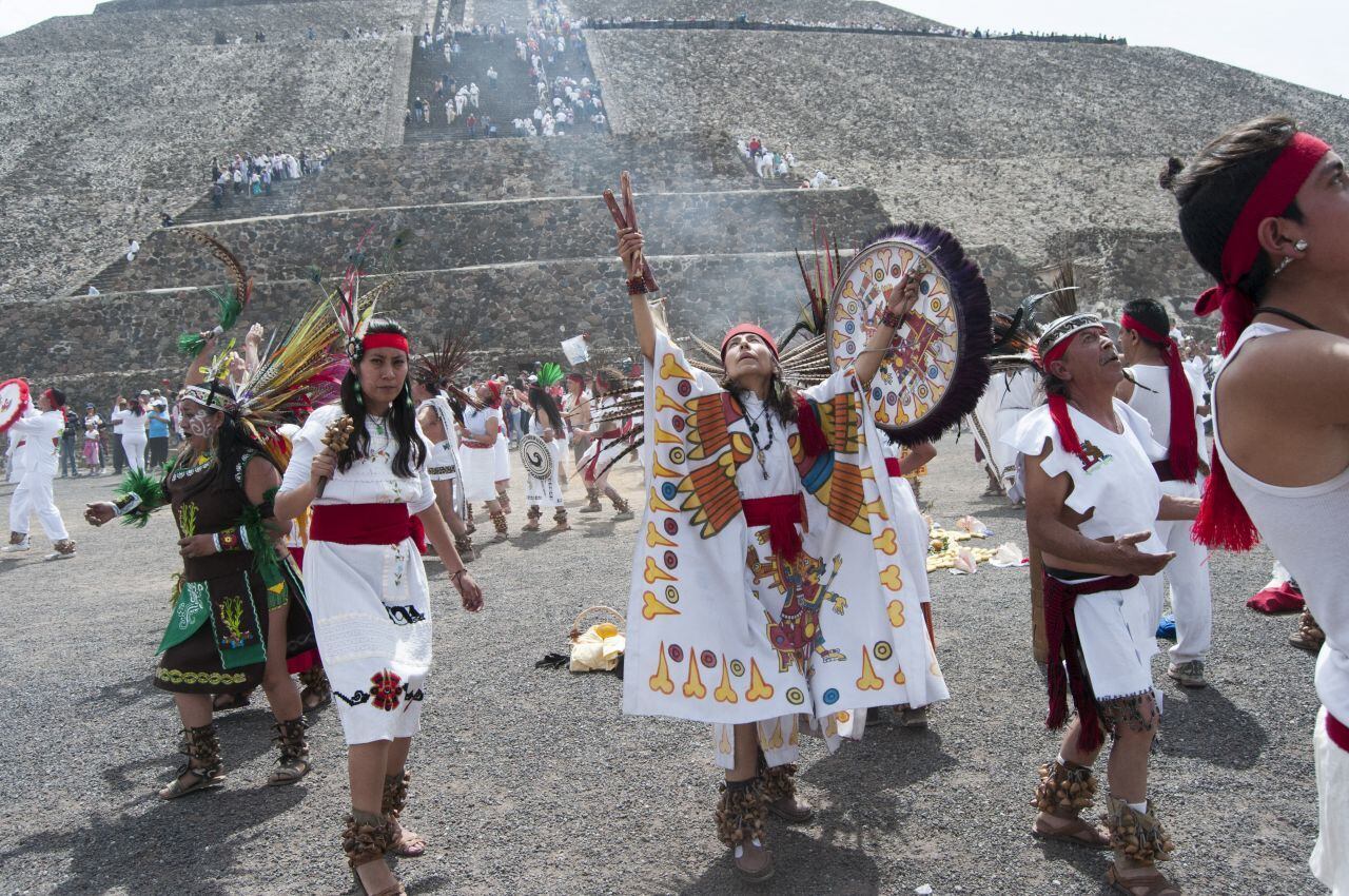 Teotihuacán en equinoccio de primavera.