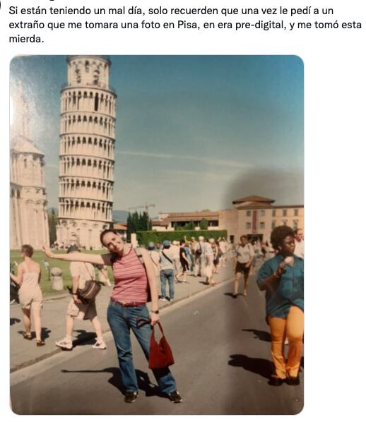 Foto viral en Twitter de la Torre de Pisa