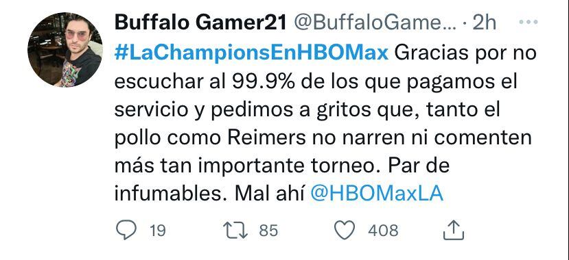 Las quejas contra la narración de HBO Max se desató en redes sociales.