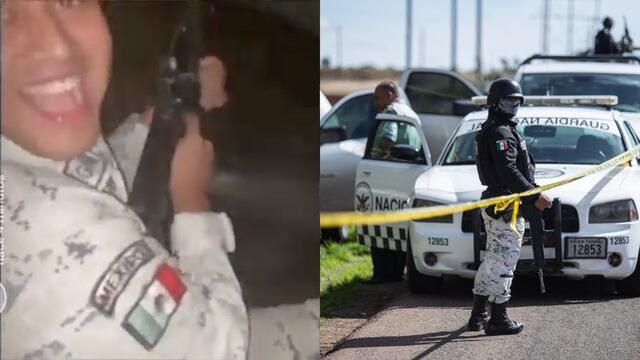 VIDEO: agente de la Guardia Nacional dispara rifle adentro de vehículo oficial