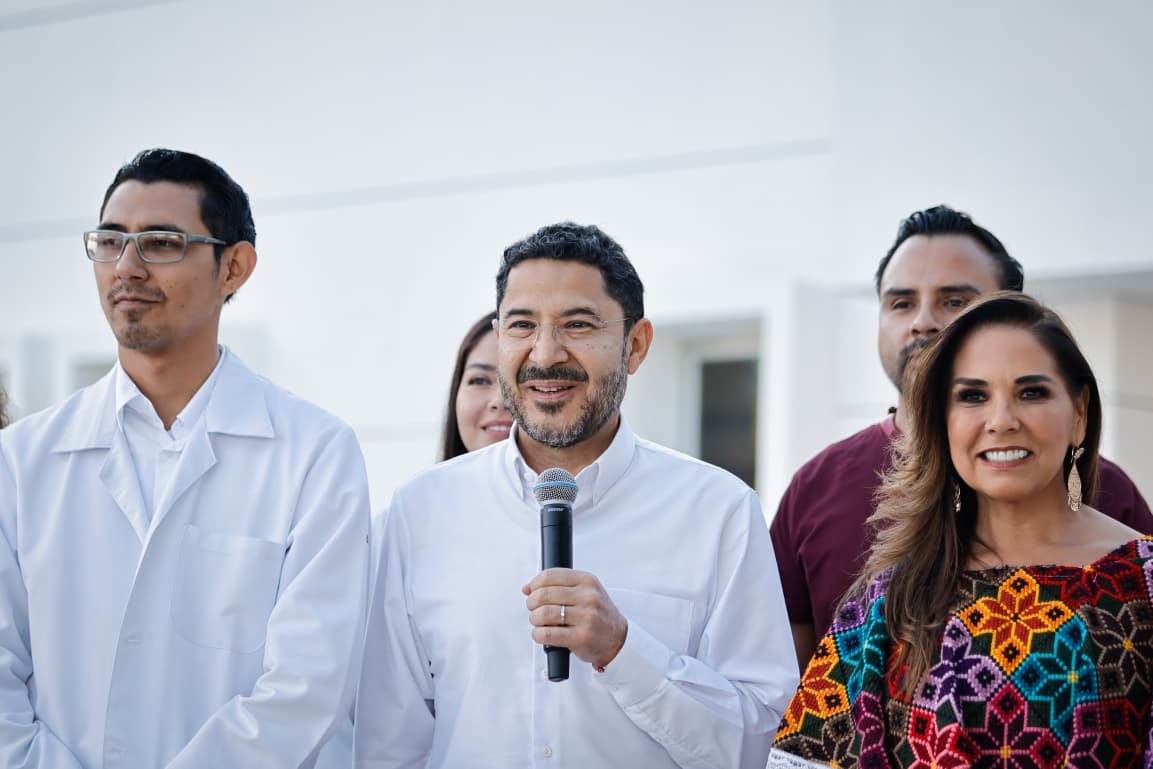 Martí Batres y Mara Lezama inauguran nueva Unidad del ISSSTE en Playa del Carmen.