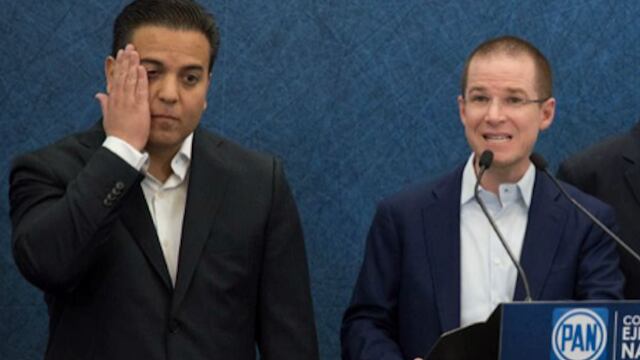 Damian Zepeda Vidales (izquierda) y Ricardo Anaya (derecha).