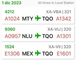 Vuelos del aeropuerto de Tulum