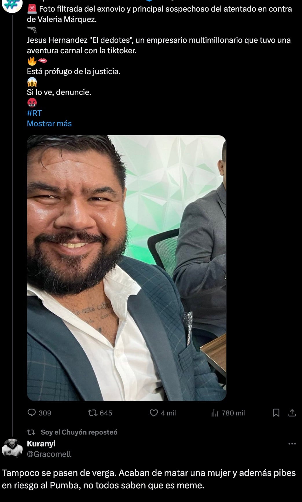 Usuarios "defienden" a Jesús Hernández