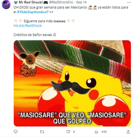 Memes por el 15 de septiembre