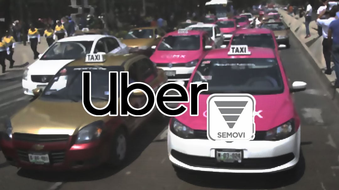 Taxistas podrían perder concesión por acuerdo con Uber, advierte Semovi