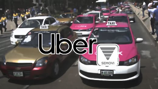 Taxistas podrían perder concesión por acuerdo con Uber, advierte Semovi