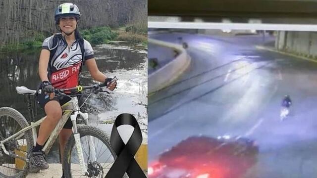 En el video se observa el momento en que la ciclista Cristina Serna es embestida por una camioneta.