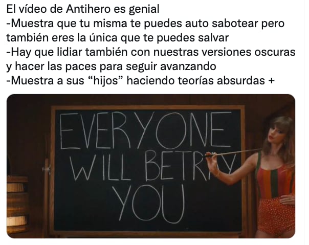 Video de Anto-Hero de Taylor Swift, de su álbum Midnights