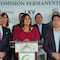 Morena organiza mitin en Senado en apoyo a Nora Ruvalcaba, candidata al gobierno de Aguascalientes