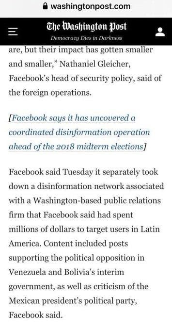 Fragmento del Washington Post