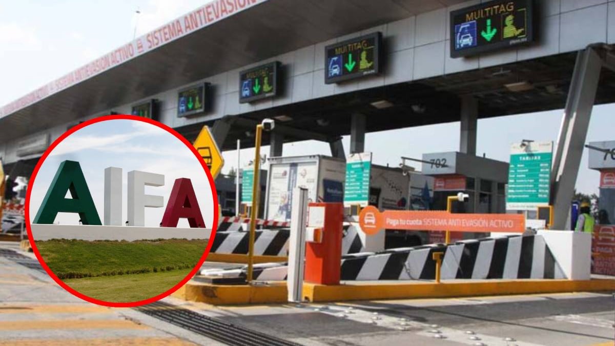 Casetas con exención de peaje rumbo al AIFA presentando pase de abordar