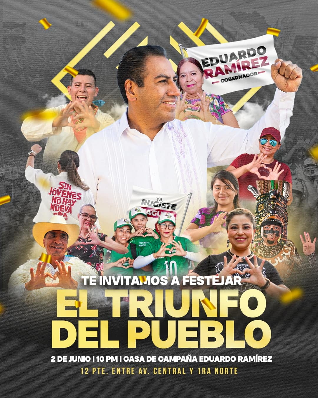Eduardo Ramirez celebrará su triunfo en Chiapas