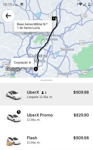 Uber a Santa Lucia