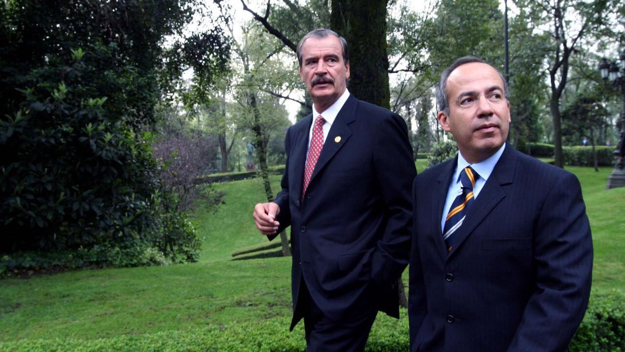 Vicente Fox y Felipe Calderón
