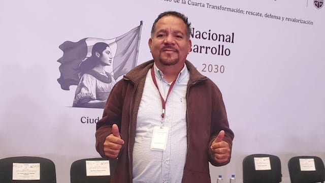 Efraín Blanco, comisariado ejidal de Mata Tenatito