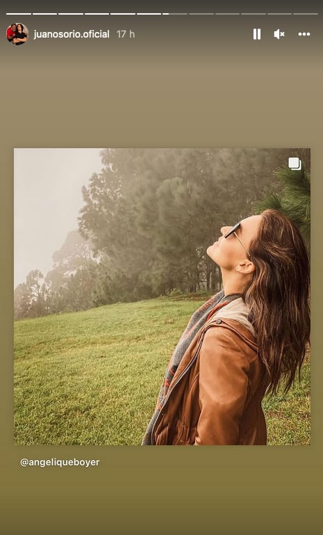 Juan Osorio comparte foto de Angelique Boyer.