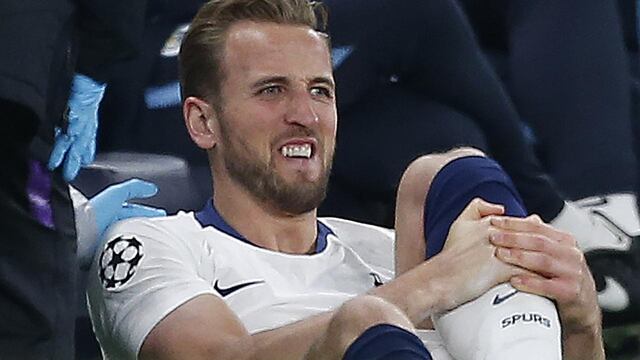 Kane sufrió una lesión en el duelo de Champions ante el City