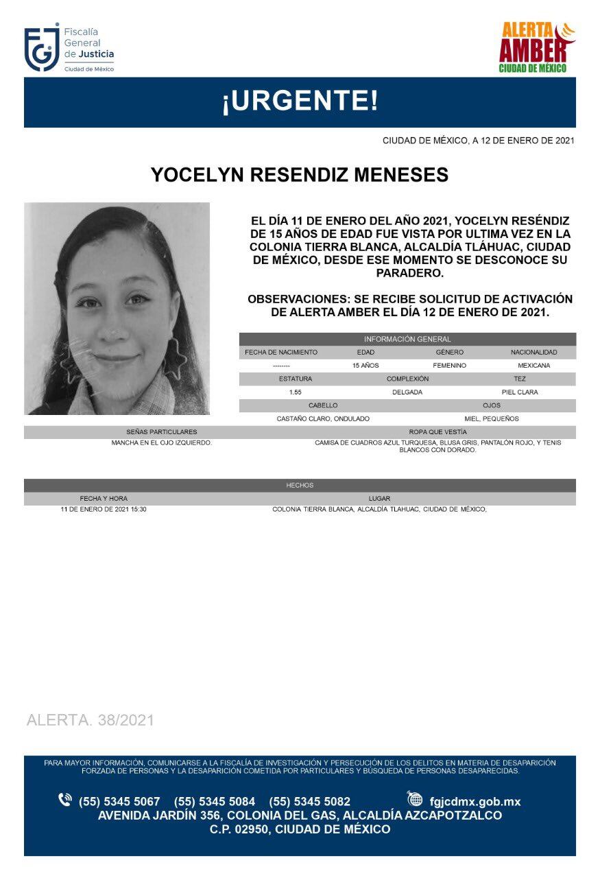 Ficha de búsqueda de Yocelyn