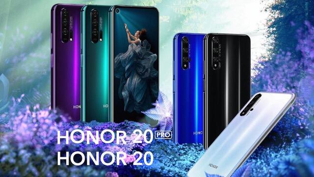 La nueva serie Honor 20 y 20 Pro.