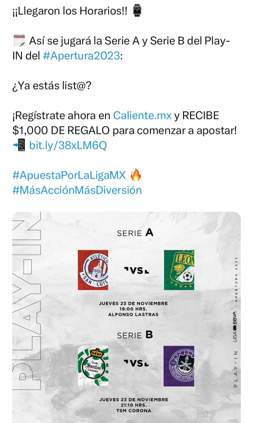 Play-In de la Liga MX.