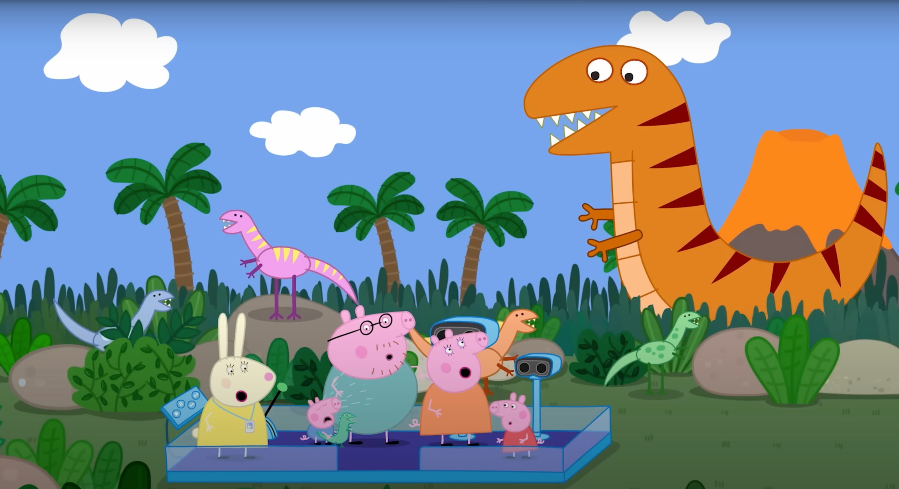 El capítulo completo de Peppa Pig  donde George conoce a un dinosaurio