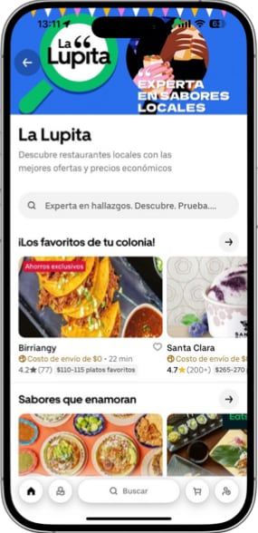 Uber Eats lanza La Lupita