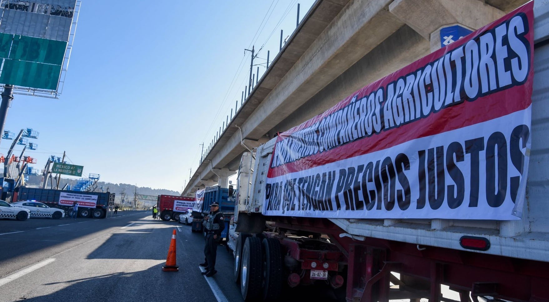 Bloqueo de Transportistas y Agricultores