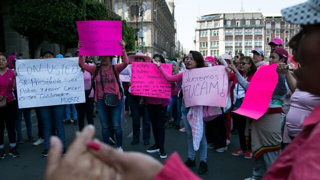 Protesta de pacientes de FUCAM.