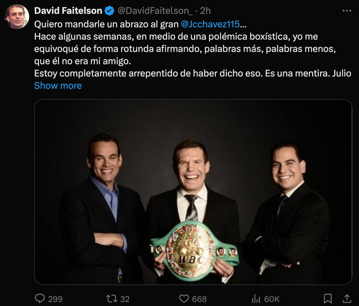 X de David Faitelson