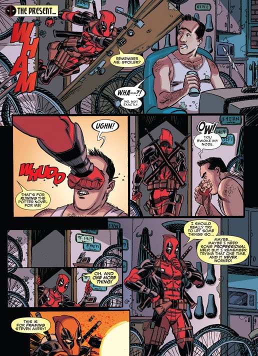 Harry Potter es canon en Marvel en el cómic de Deadpool #33 Volumen 3 del 2014