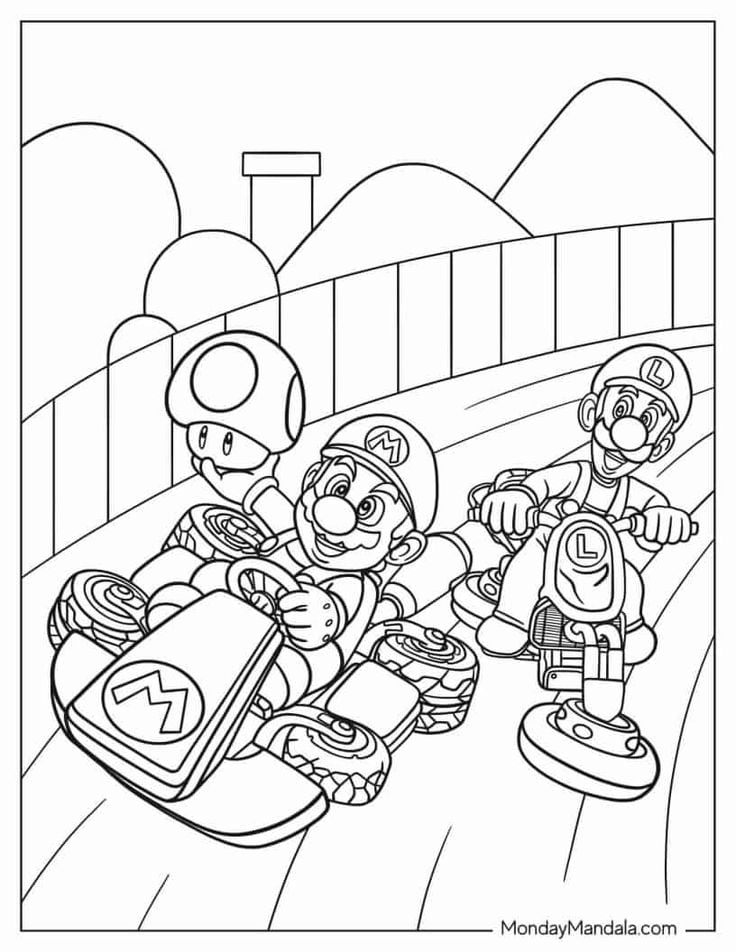 Dibujos de Mario Bros. para colorear