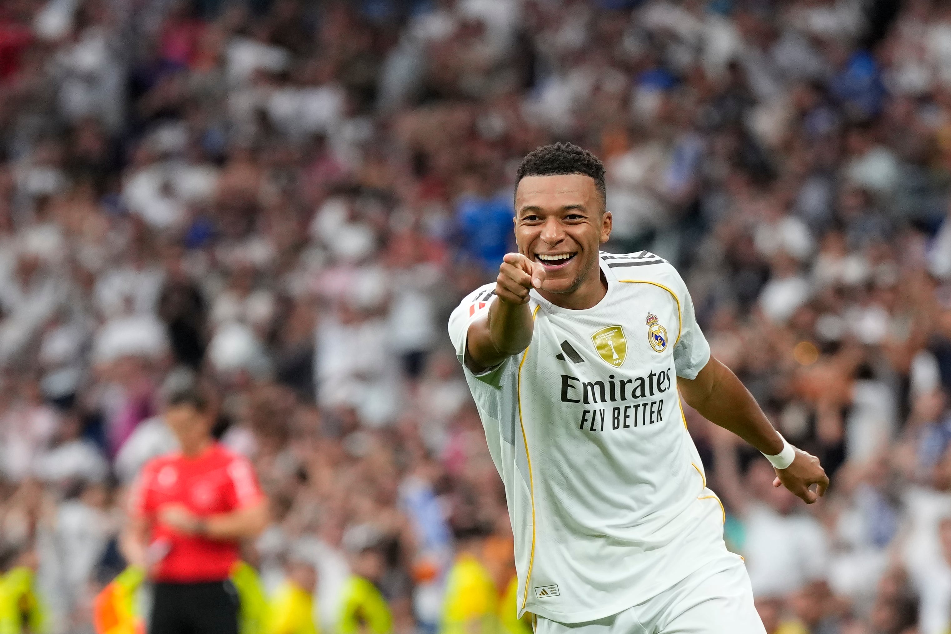 Kylian Mbappé con el Real Madrid