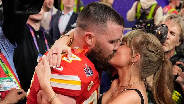 Taylor Swift y Travis Kelce en el Super Bowl 2024