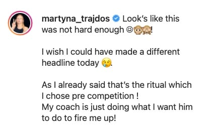 Mensaje de Martyna Trajdos