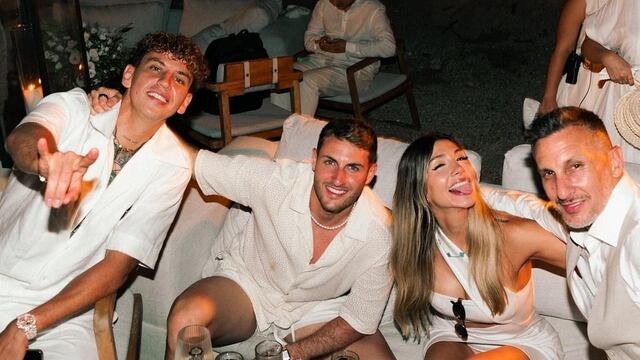 Igor Lichnovsky en la boda de Santi Giménez