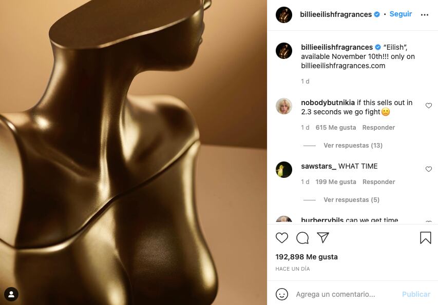 Billie Eilish fragancia