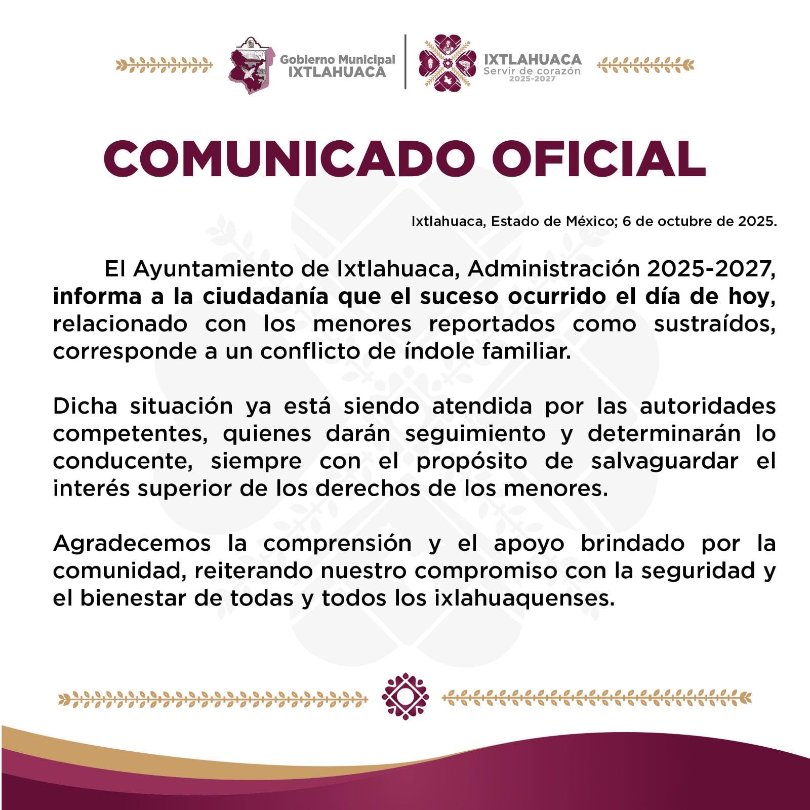 menores en Ixtlahuaca, Edomex