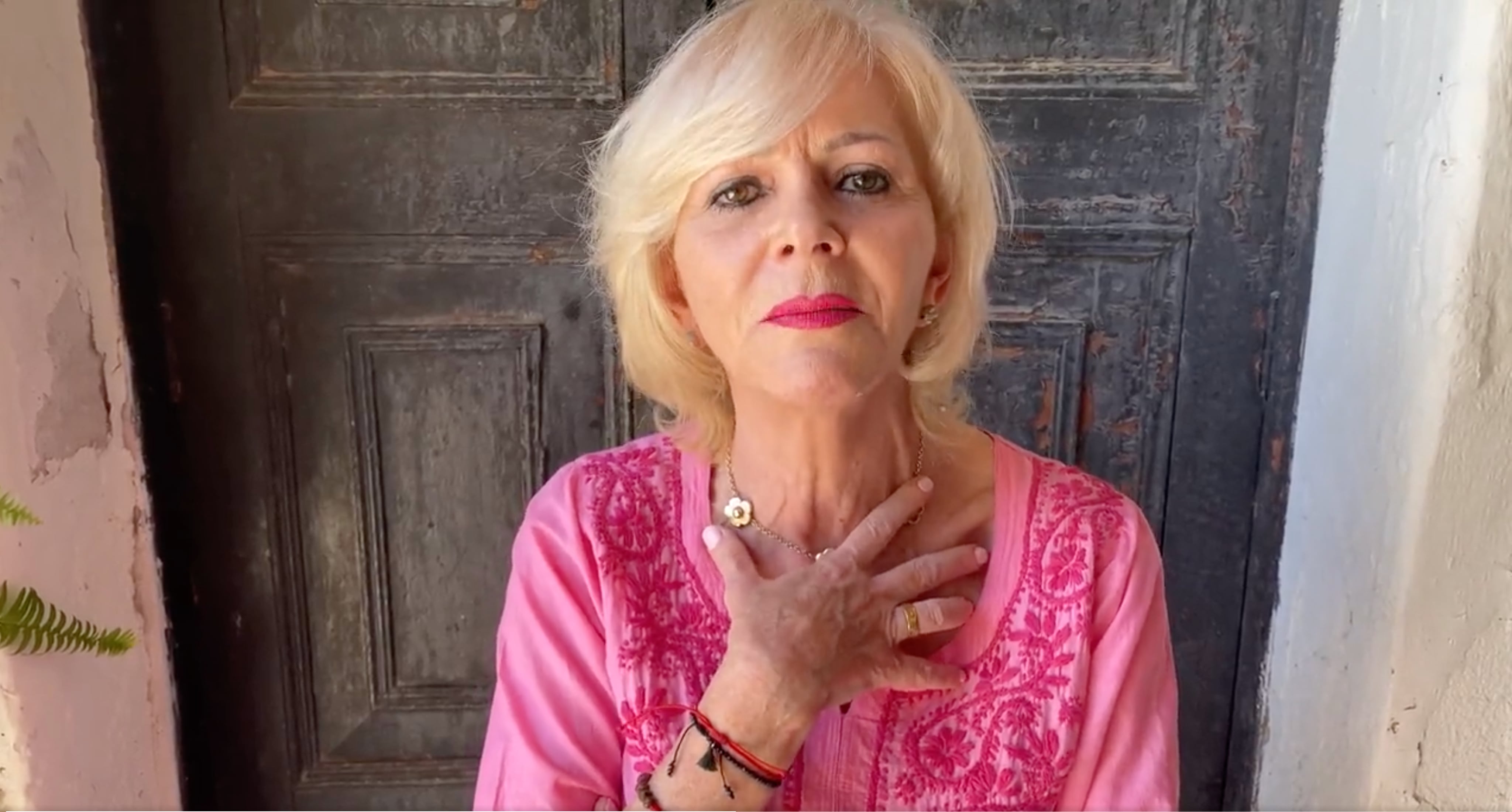 Alejandra Cuevas en video tras su liberación